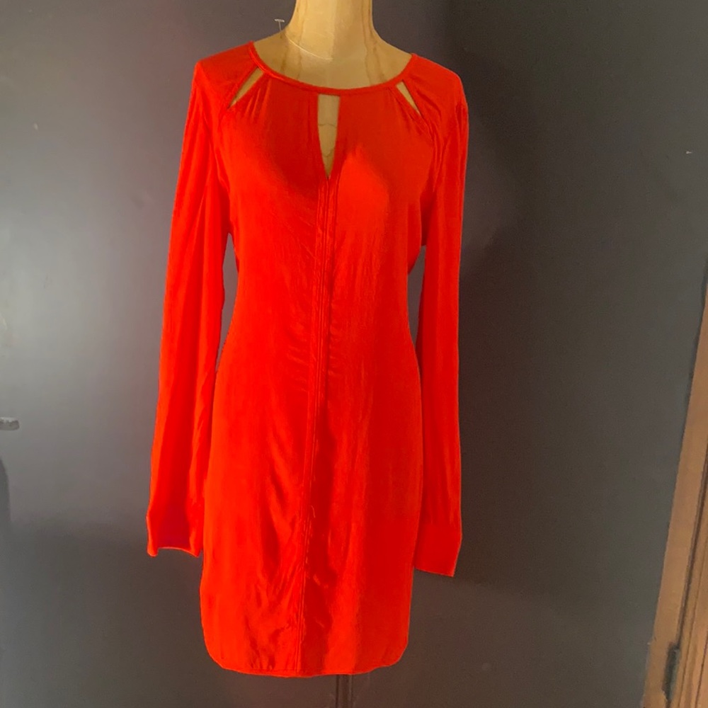 BCBG red dress size large
